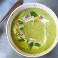 Chilled Cucumber Melon Soup-image