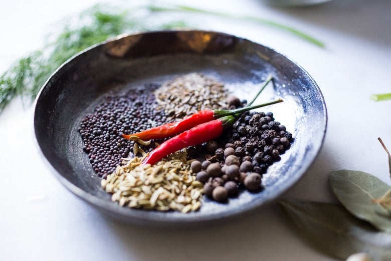 spices for pickles. 