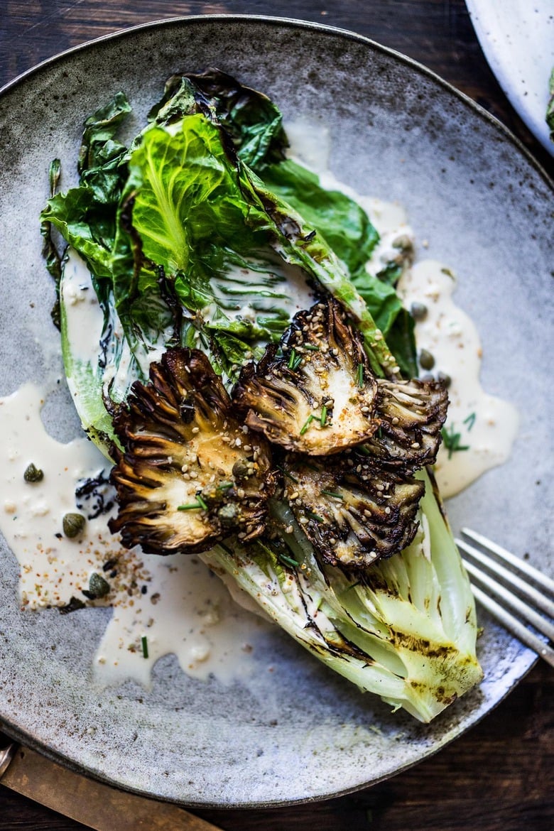 30 Fresh & Healthy Summer Dinner Ideas! | Grilled Romaine Salad 