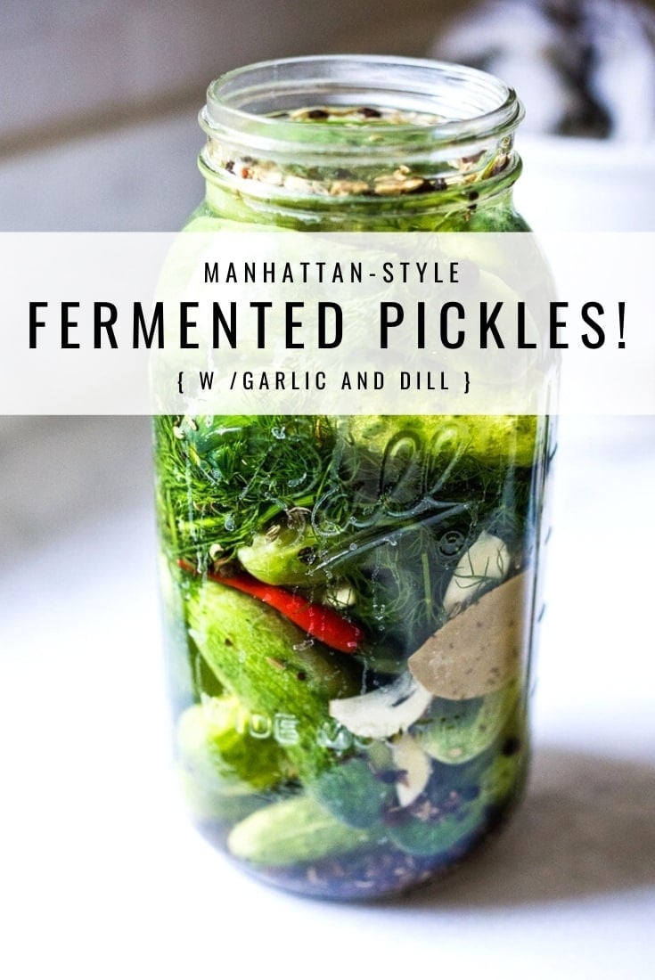 Fermented Pickles With Garlic And Dill