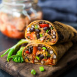 Kimchi Burrito- a vegetarian Korean Burrito