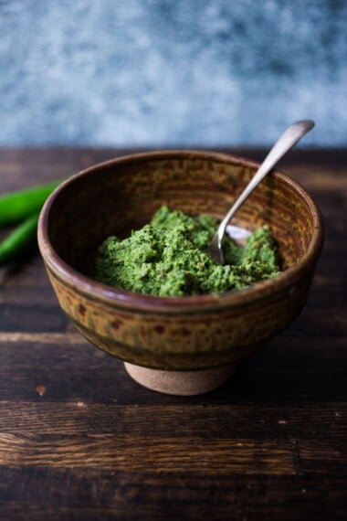 green curry paste, made from scratch
