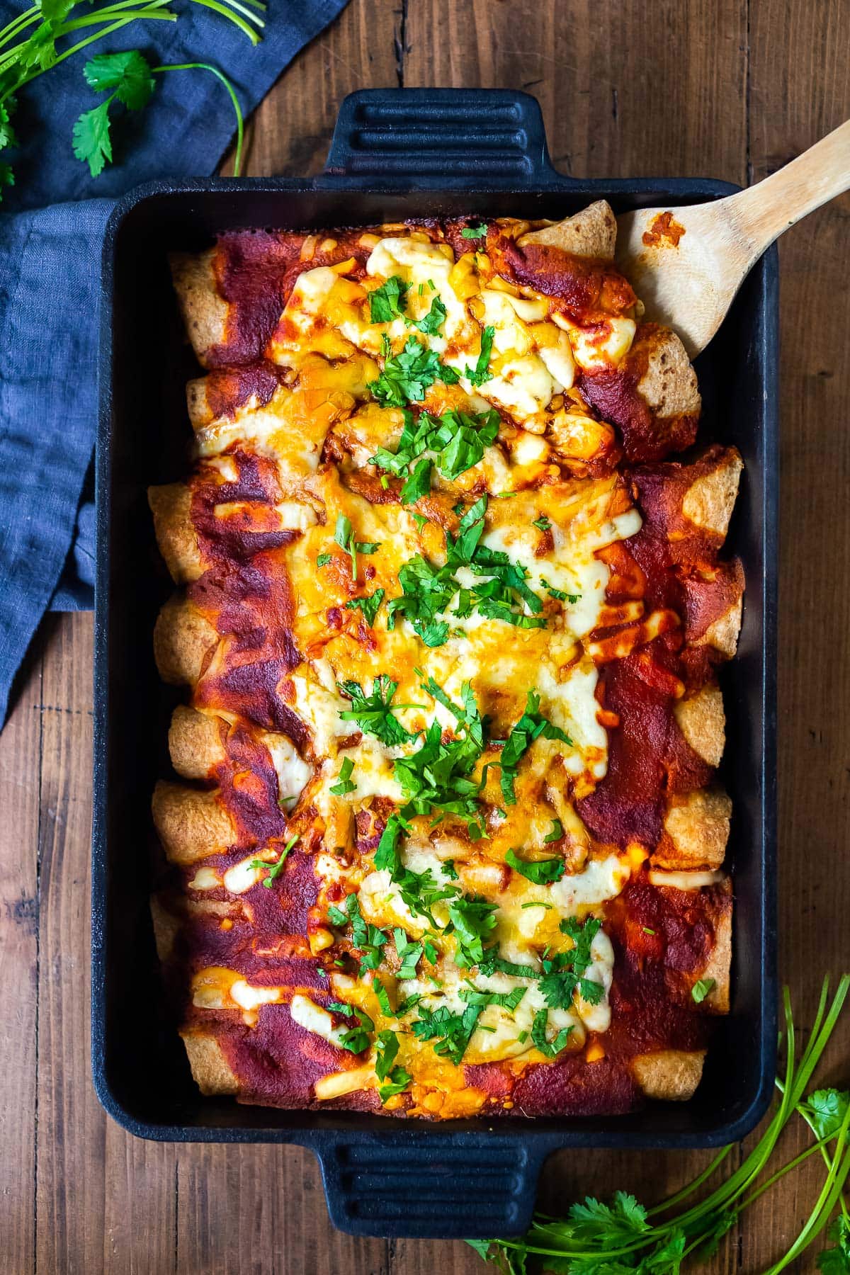 Vegetable enchiladas