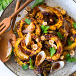 roasted delicata squash -a vegan side dish