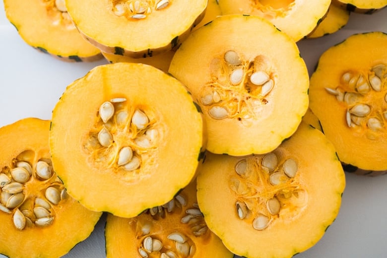 sliced delicata squash