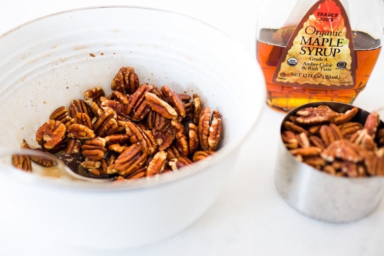 maple roasted pecans 