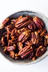 candied pecans with maple