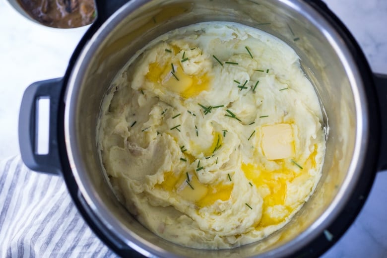 mashed potatoes in the instant pot. 