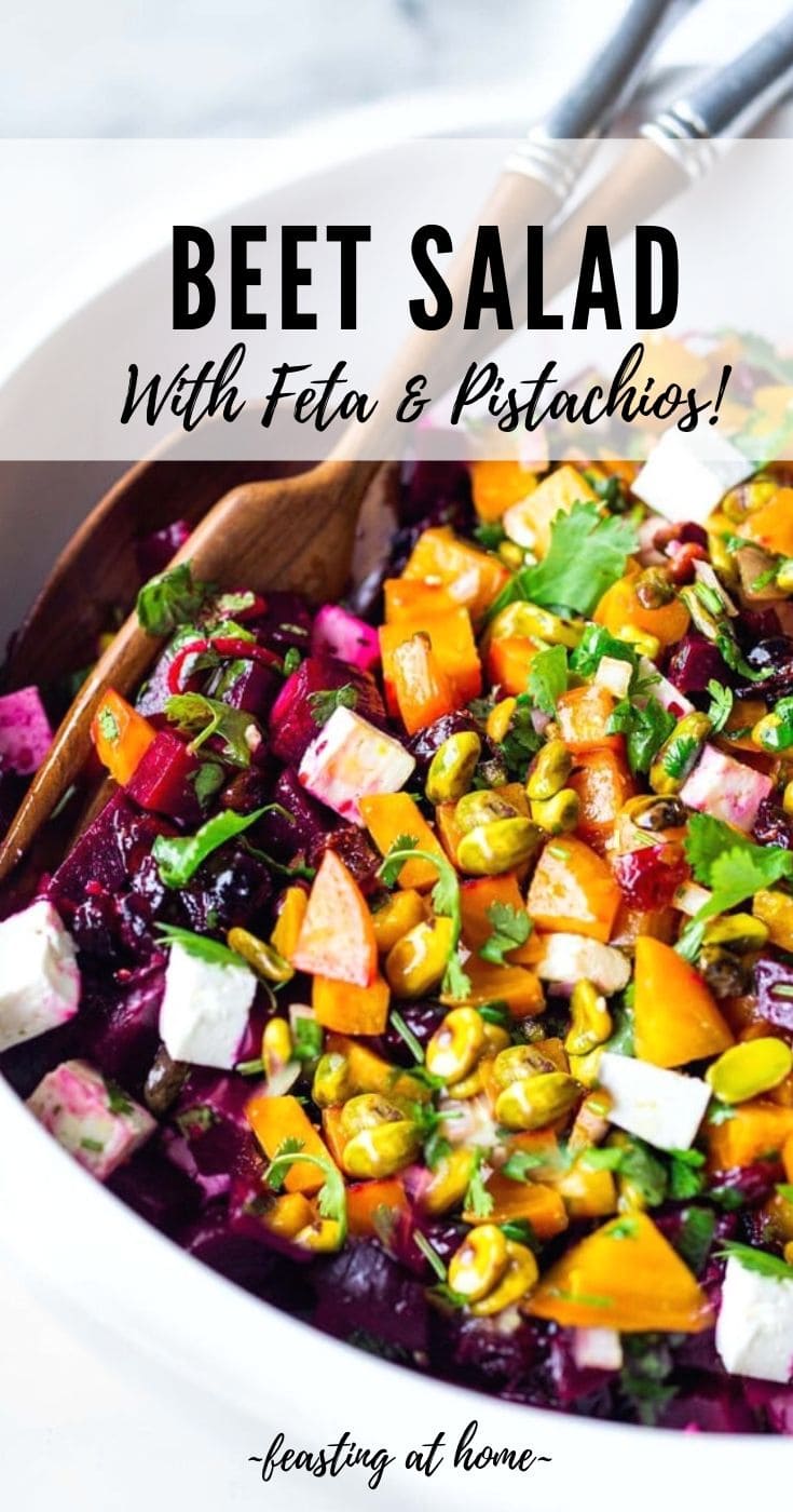 Delicious Beet Salad Recipe with Feta & Pistachios