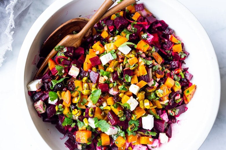 plein Varken Bevriezen Beet Salad Recipe with Feta and Pistachios | Feasting At Home