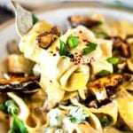 Here's a simple recipe for Vegan Pasta for Two, with the most delicious Vegan Alfredo Sauce (made with cashews or hemp hearts), tossed with sauteed mushrooms, peas, Meyer lemon zest and a secret ingredient that gives this extra complexity and depth. Best part? It can be made in under 30 minutes! For extra awesomeness- try this with simple Smoked Mushrooms!