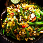 Indian Fried Rice also called Vagharela bhaat- infused with fragrant spices and healthy veggies.
