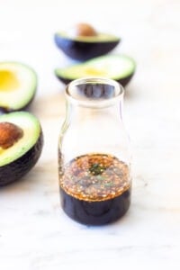 Japanese-style Ponzu Sauce that can be used as a dressing for Poke, or salads or use it as a Marinade! Simple, delicious and vegan!