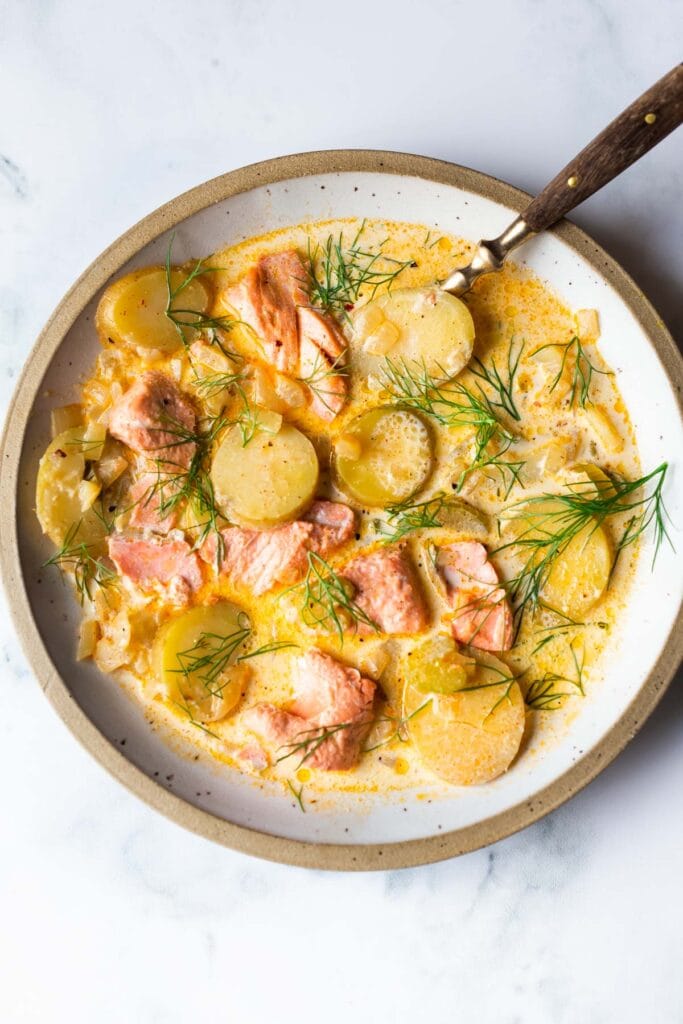 Salmon Chowder. 