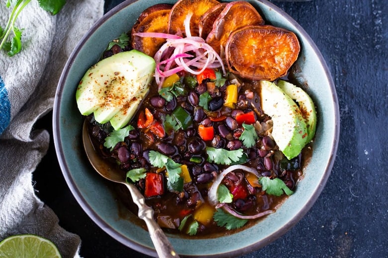 Pressure Cooker Black Bean Soup - Food with Feeling