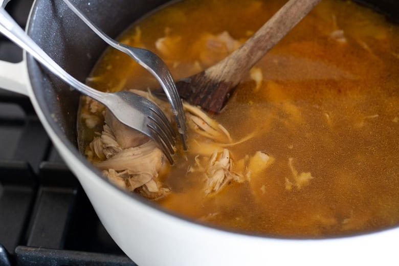 Chicken Soup with rice, lemon and ginger