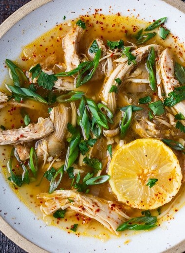 Feel Better Chicken Soup with Lemon and ginger. A delicious low-carb, keto soup that you can make in an Instant Pot, Stove top or in a slow cooker. Simple and healthy!