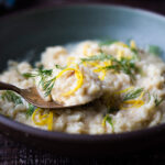 The EASIEST Risotto recipe made in your Instant Pot! This healthy low-maintenance risotto recipe will become your new favorite weeknight dinner. Fully customizable- add your favorite veggies like mushrooms, spinach, spring peas, asparagus, and have funs with this! #instantpot #risotto