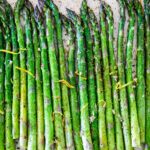 Simple Roasted Asparagus with olive oil, garlic, lemon zest, baked at 400F, in about 20 minutes. A fast, easy, healthy vegetable side dish that pairs with so many things!