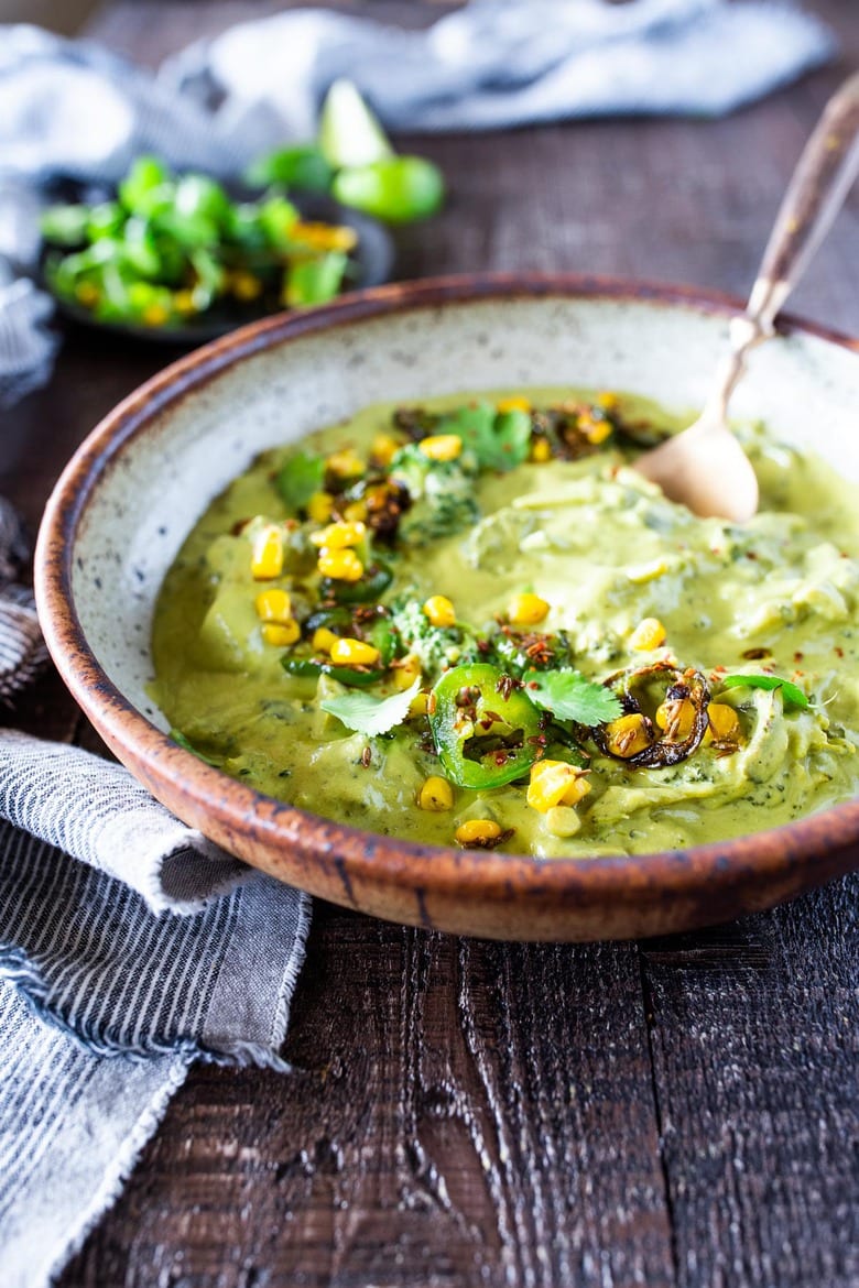 30+ Vegetarian Soup Recipes: Jalapeño Broccoli "Cheddar" Soup (vegan).