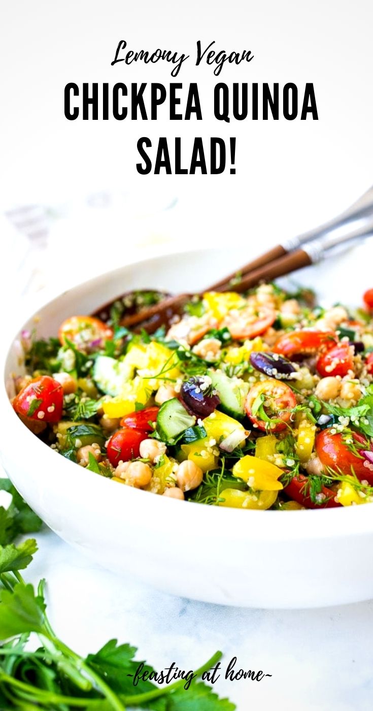 Lemony Chickpea Quinoa Salad