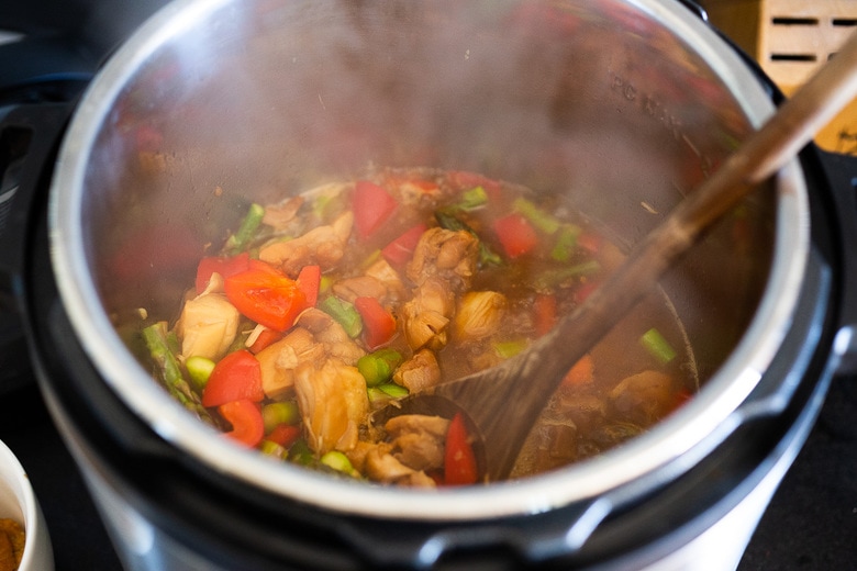 Instant Pot Teriyaki Chicken can be made in under 30 minutes! Cube it for rice bowls, or shred it for Asian tacos. An easy, healthy and versatile recipe! #teriyakichicken #instantpot #instantpotchicken