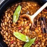 How to cook flavorful healthy vegan Mexican Pinto Beans using dry beans! A simple easy recipe that can be made on the stovetop or in an Instant Pot. A delicious addition to your Mexican Feast, or weekly meal prep. Can be made ahead! Allow 6 hours of soaking time.