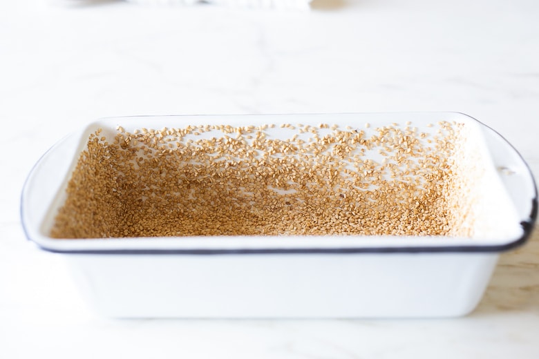 sesame seed crust