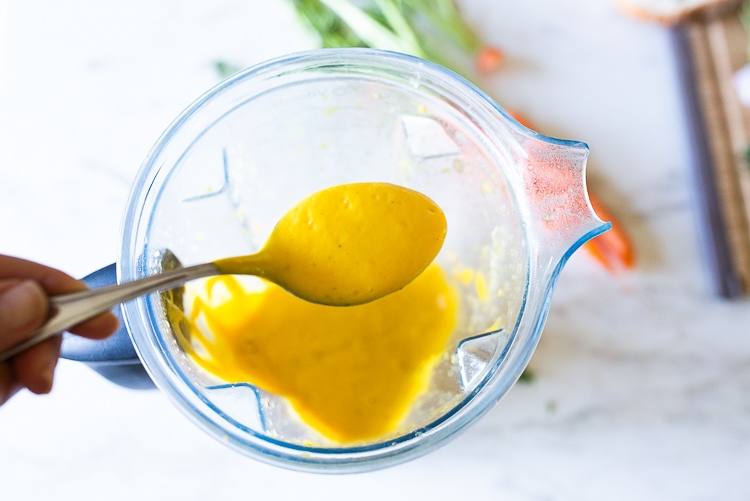 creamy carrot miso sauce 