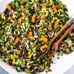 The BEST Lentil Salad infused with Moroccan Spices, this healthy vegan lentil salad can be made ahead and keeps for 4 days, perfect for healthy midweek lunches! #lentilsalad