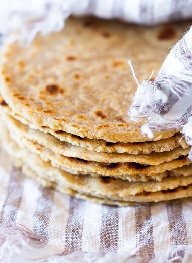 homemade tortillas- recipe for corn tortillas, flour tortillas and a corn-flour blend