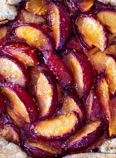 A simple recipe for Plum Galette with Buckwheat Crust with a hint of cardamon. A light and delicious summer dessert.