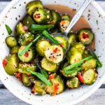 How to make fermented Cucumber Kimchi Pickles in 3-5 days with 20 minutes of hands-on time! Easy to make and full of healthy, immune-supporting probiotics.