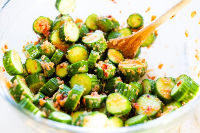 Cucumber Kimchi Pickles Feasting At Home