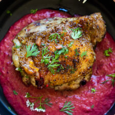 Five-Spice Chicken with Roasted Plum Sauce-image
