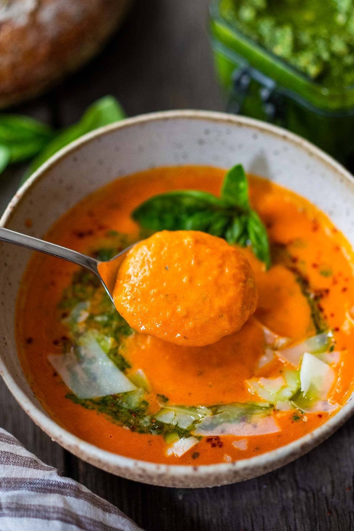 Simply the BEST homemade Tomato Soup recipe made w/ fresh or canned tomatoes in under 30 minutes. Cozy and comforting, vegan-adaptable! 