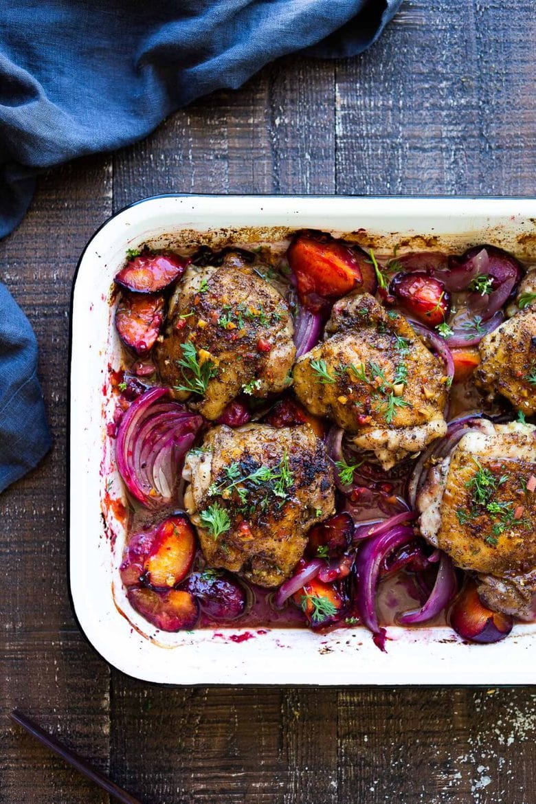 Five Spice Chicken With Roasted Plum Sauce Feasting At Home