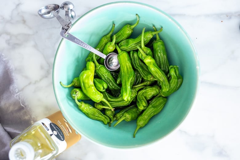 how to make blistered Shishito peppers 