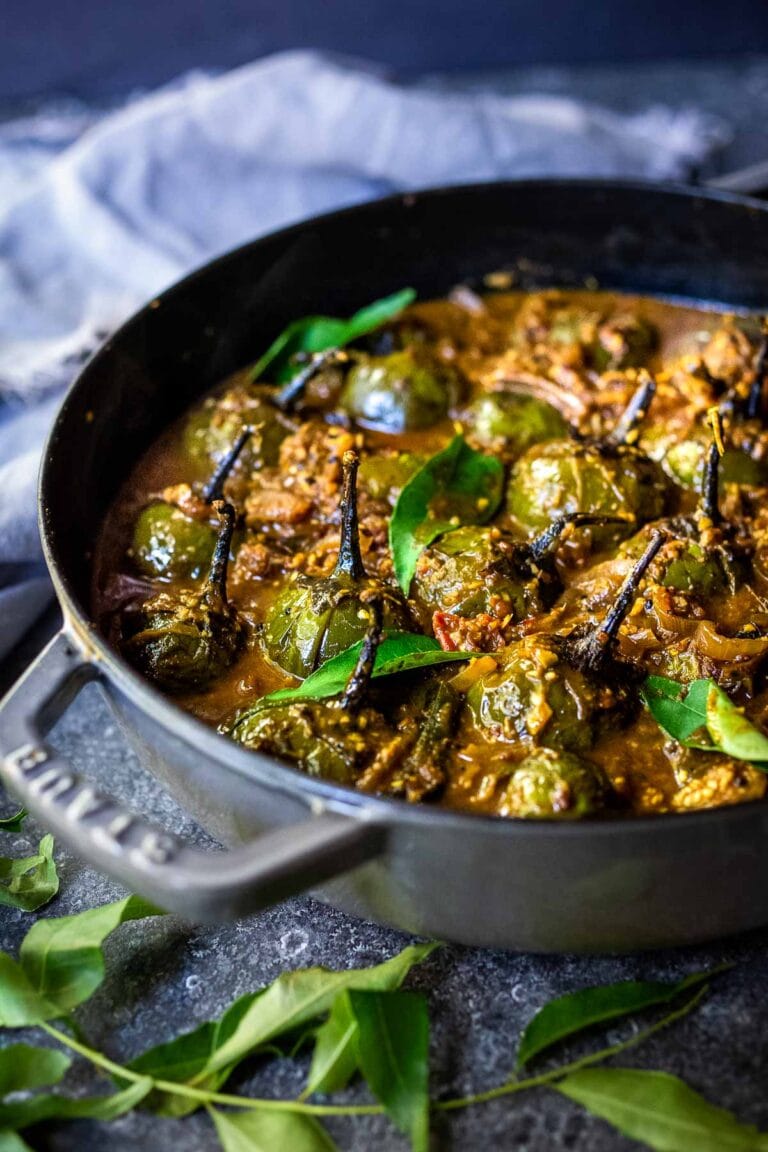 Brinjal Curry (Indian Eggplant Recipe) Feasting At Home