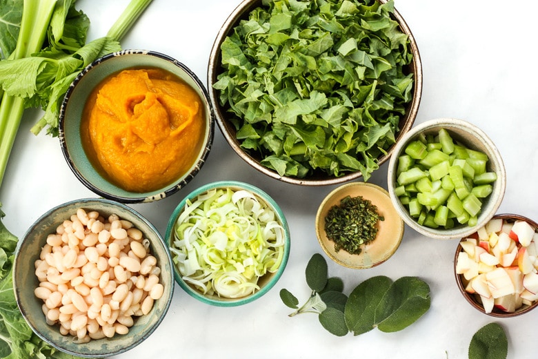 Pumkin soup ingredients 