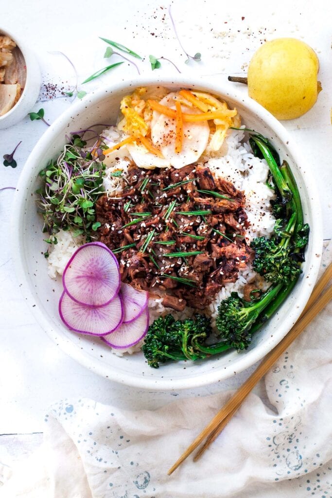 plant-based bulgogi bowls