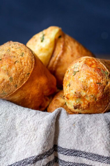 perfect popovers in a bowl