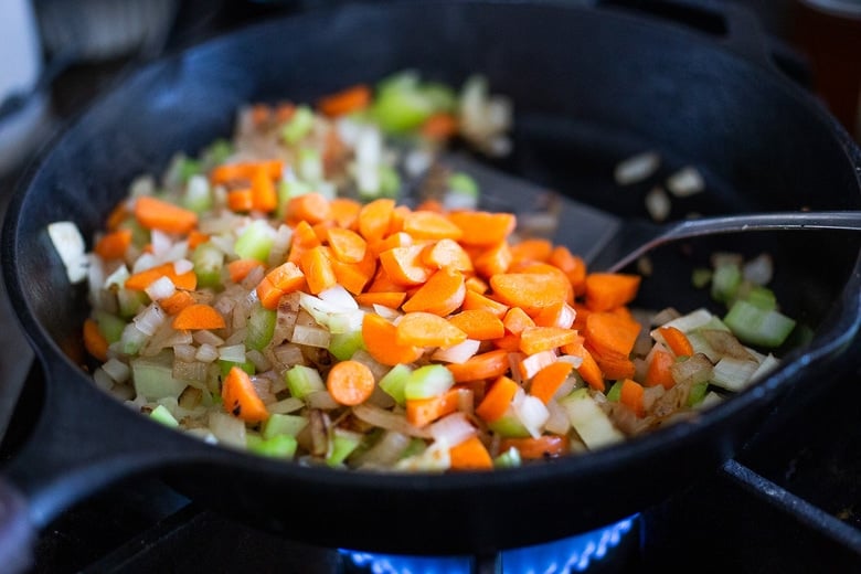 sautéing veggies