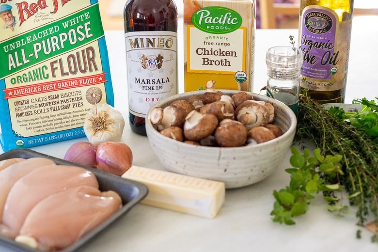 Ingredients in Chicken Marsala 