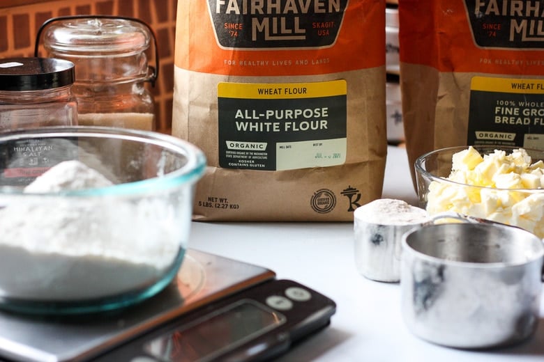 making the galette dough