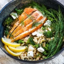  Chicken Broccoli Orzo Bake with Lemon and Feta-image
