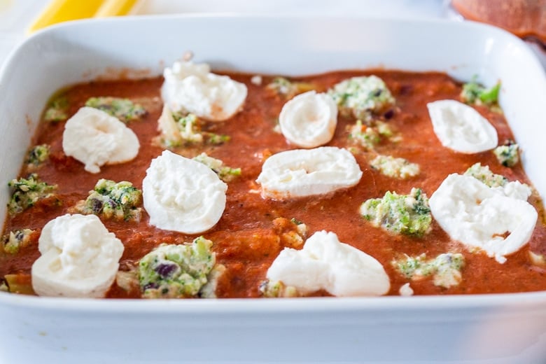 broccoli manicotti with burrata 