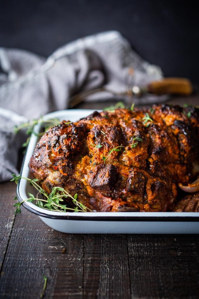 Harissa Roasted Leg of Lamb Recipe Feasting At Home