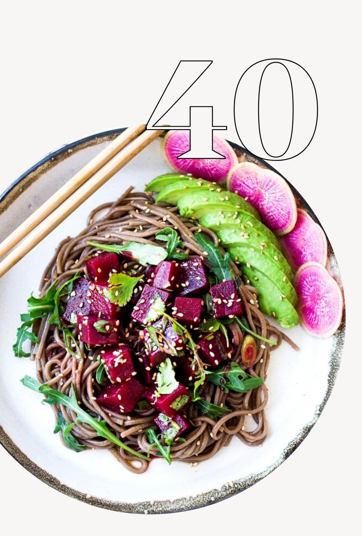 40 Make-Ahead VEGAN Salads- perfect for Sunday meal prep and midweek lunches, or potlucks and gatherings! #vegansalads #mealprep #healthylunch #makeaheadsalad #healthysalads