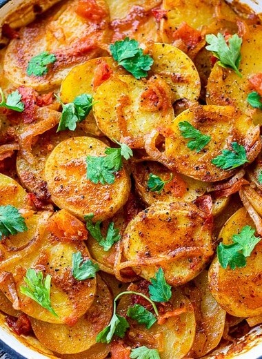 Berbere Potatoes- a simple flavorful Ethiopian-inspired side dish that is healthy, delicious and vegan!